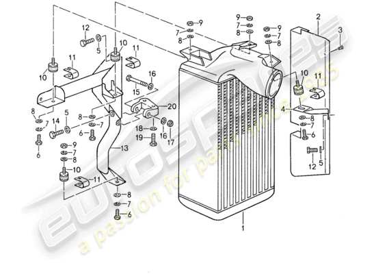 a part diagram from the Porsche 959 parts catalogue