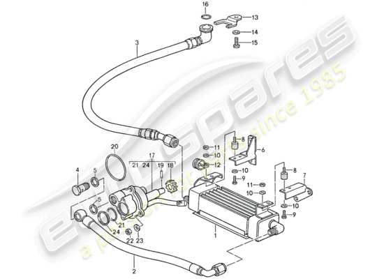 a part diagram from the Porsche 959 parts catalogue