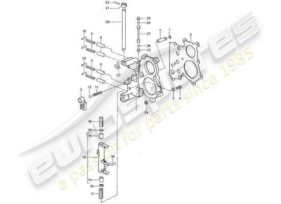 a part diagram from the Porsche 959 parts catalogue