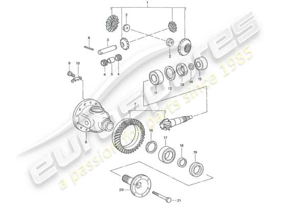 a part diagram from the Porsche 959 parts catalogue