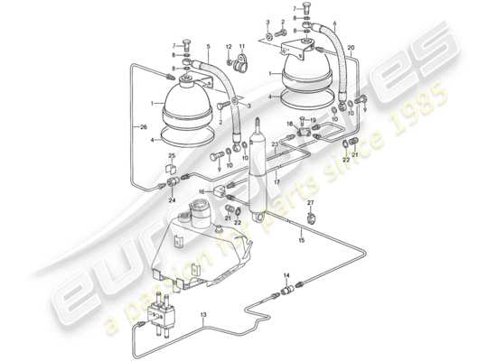 a part diagram from the Porsche 959 parts catalogue