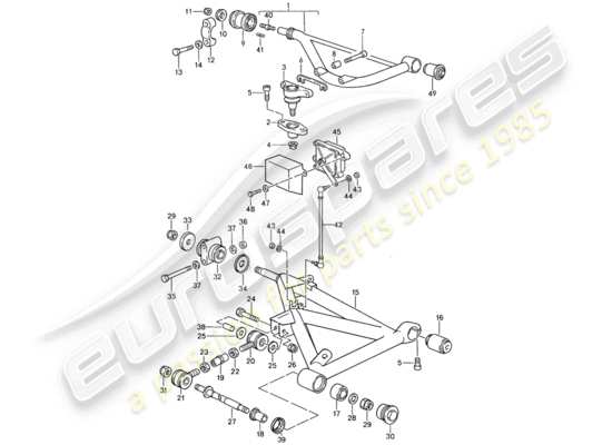 a part diagram from the Porsche 959 parts catalogue