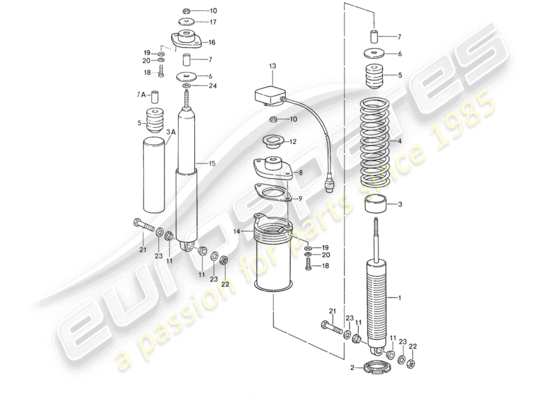 a part diagram from the Porsche 959 parts catalogue