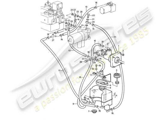 a part diagram from the Porsche 959 parts catalogue