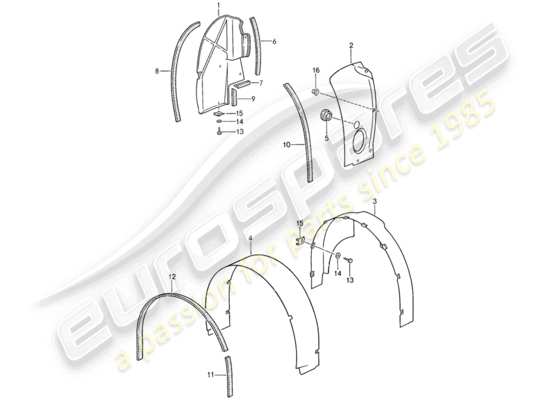 a part diagram from the Porsche 959 parts catalogue