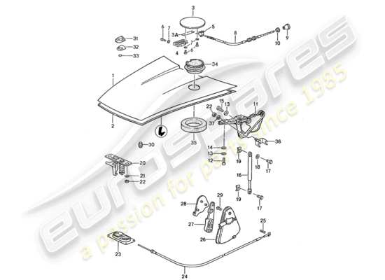 a part diagram from the Porsche 959 parts catalogue