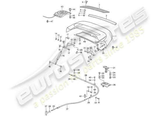 a part diagram from the Porsche 959 parts catalogue