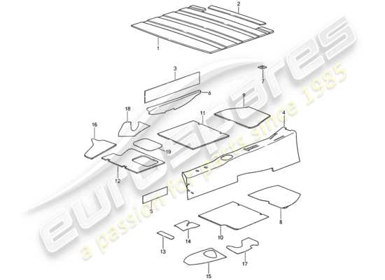 a part diagram from the Porsche 959 parts catalogue