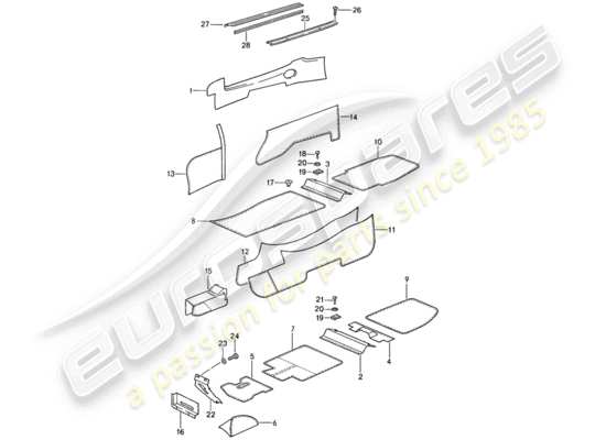 a part diagram from the Porsche 959 parts catalogue