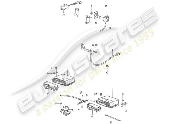 a part diagram from the Porsche 959 parts catalogue