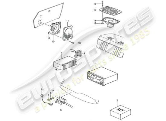 a part diagram from the Porsche 959 parts catalogue