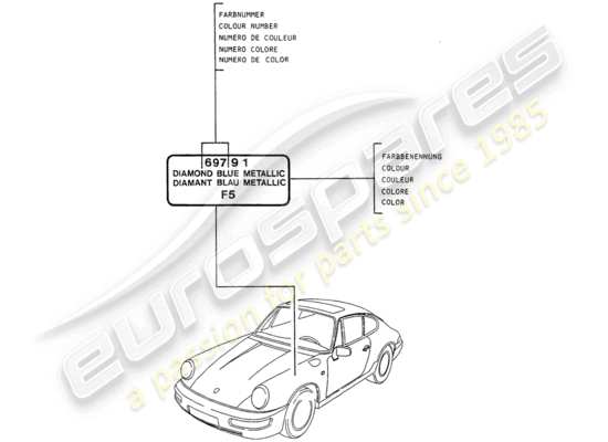 a part diagram from the Porsche 964 parts catalogue