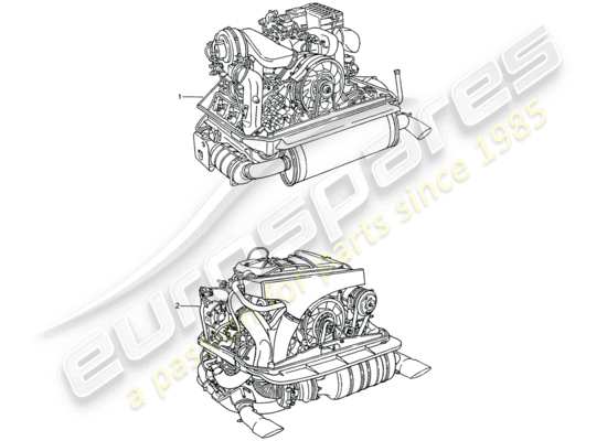 a part diagram from the Porsche 964 parts catalogue