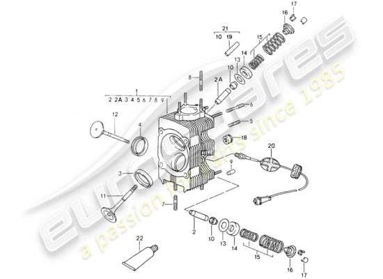 a part diagram from the Porsche 964 parts catalogue