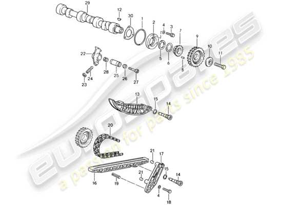 a part diagram from the Porsche 964 (1989) parts catalogue