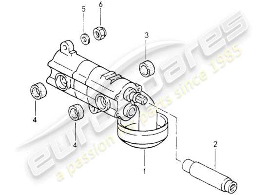 a part diagram from the Porsche 964 parts catalogue