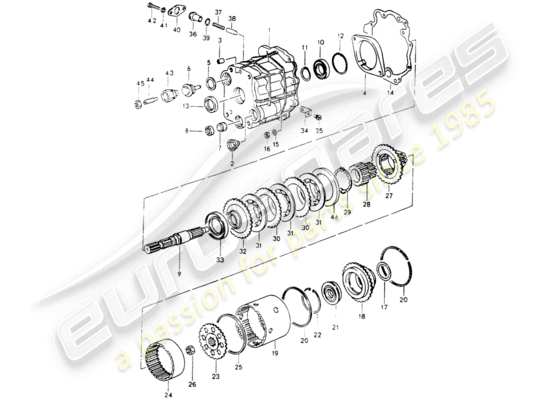 a part diagram from the Porsche 964 parts catalogue