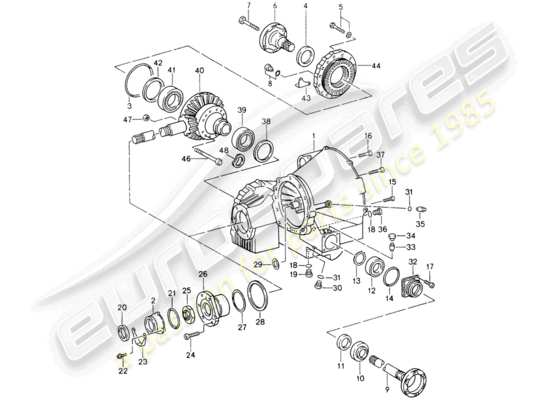 a part diagram from the Porsche 964 parts catalogue