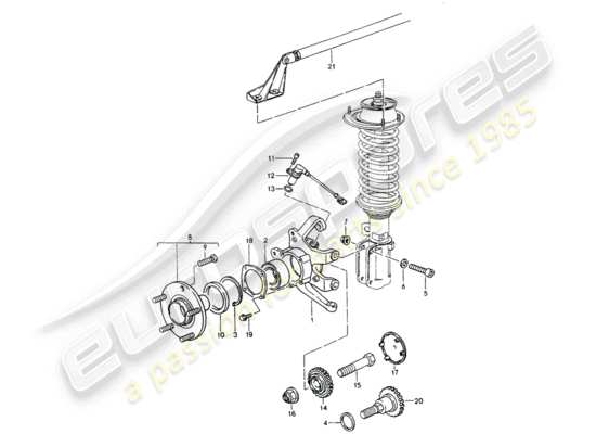 a part diagram from the Porsche 964 parts catalogue