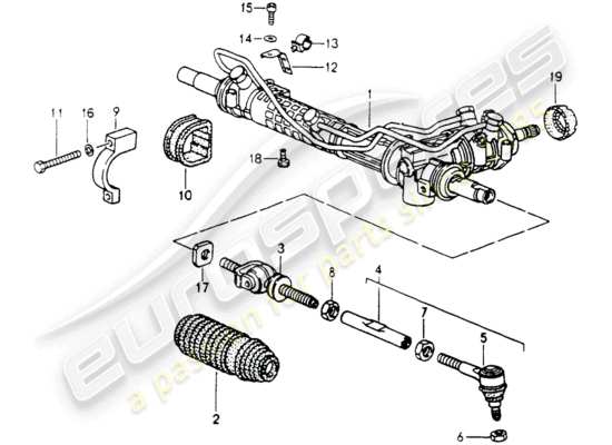 a part diagram from the Porsche 964 parts catalogue