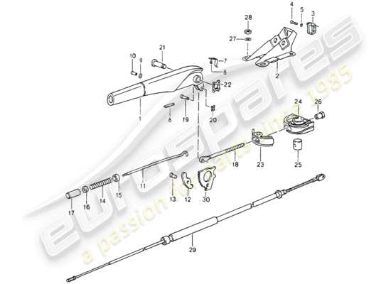 a part diagram from the Porsche 964 parts catalogue