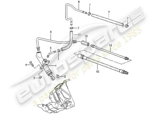 a part diagram from the Porsche 964 parts catalogue