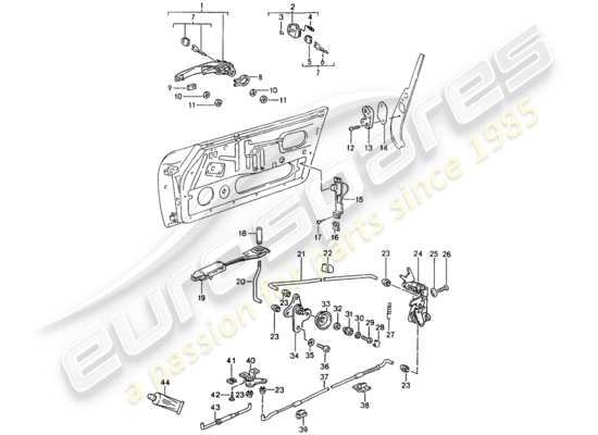 a part diagram from the Porsche 964 parts catalogue