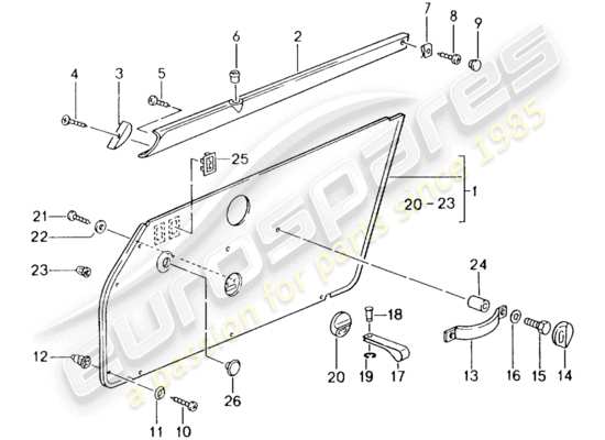 a part diagram from the Porsche 964 parts catalogue