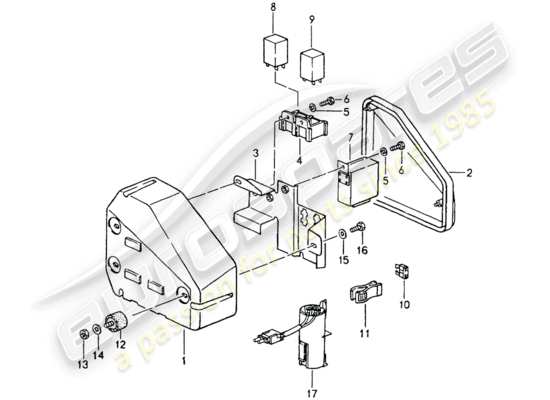 a part diagram from the Porsche 964 parts catalogue