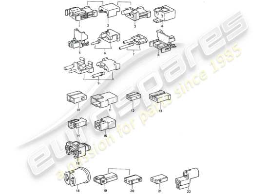 a part diagram from the Porsche 964 parts catalogue