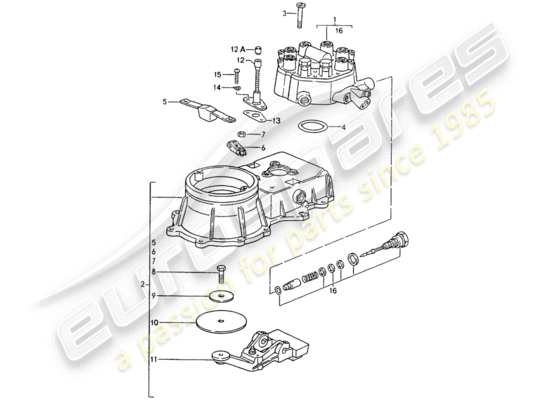 a part diagram from the Porsche 964 parts catalogue