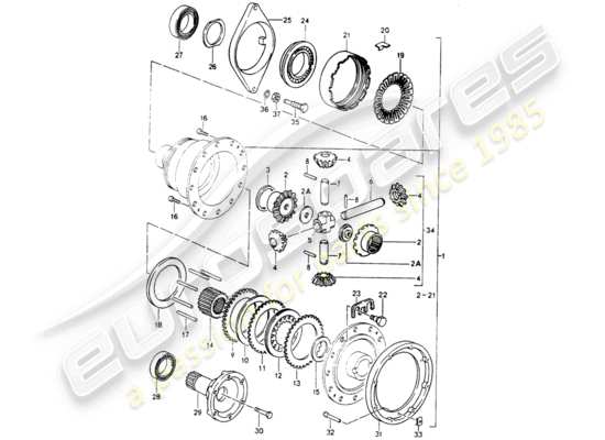 a part diagram from the Porsche 964 parts catalogue