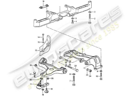 a part diagram from the Porsche 964 (1990) parts catalogue