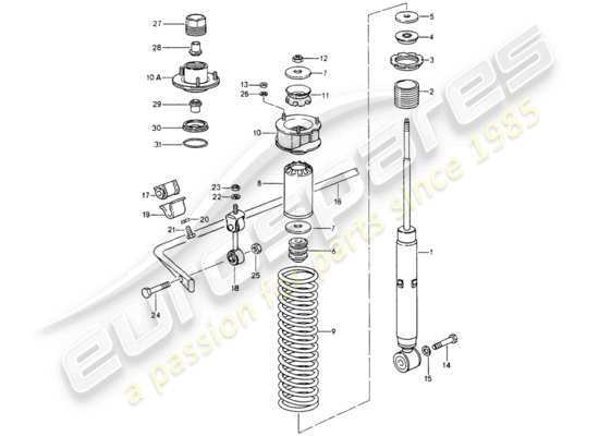 a part diagram from the Porsche 964 parts catalogue