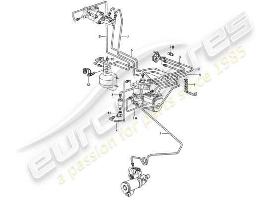 a part diagram from the Porsche 964 (1990) parts catalogue