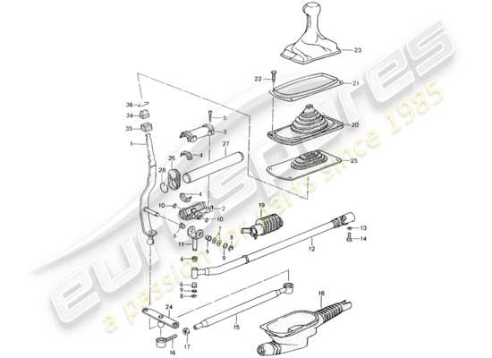 a part diagram from the Porsche 964 parts catalogue