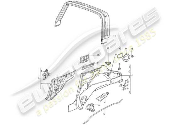 a part diagram from the Porsche 964 parts catalogue