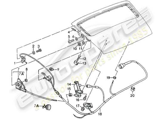 a part diagram from the Porsche 964 parts catalogue