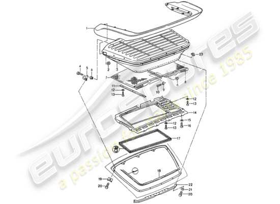 a part diagram from the Porsche 964 (1990) parts catalogue