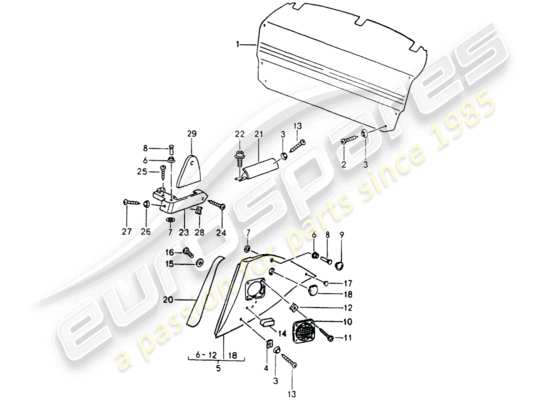 a part diagram from the Porsche 964 (1990) parts catalogue