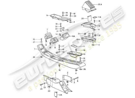 a part diagram from the Porsche 964 parts catalogue