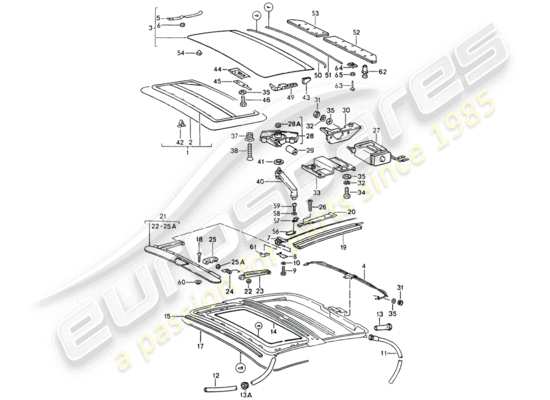 a part diagram from the Porsche 964 parts catalogue