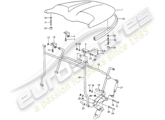 a part diagram from the Porsche 964 parts catalogue