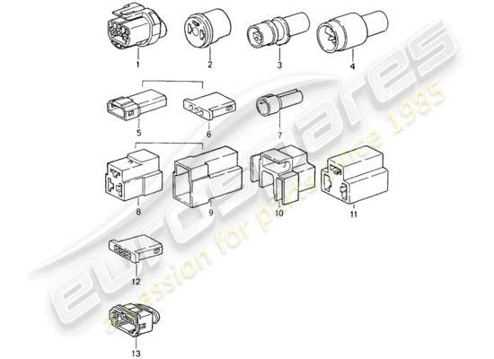 a part diagram from the Porsche 964 (1990) parts catalogue