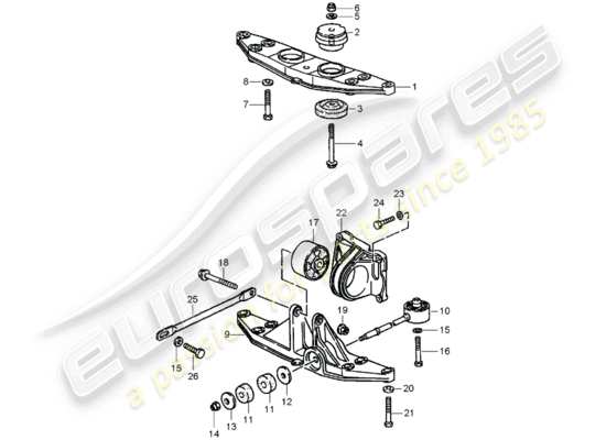 a part diagram from the Porsche 964 parts catalogue