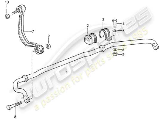 a part diagram from the Porsche 964 parts catalogue