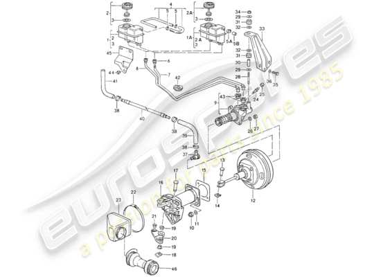 a part diagram from the Porsche 964 (1991) parts catalogue