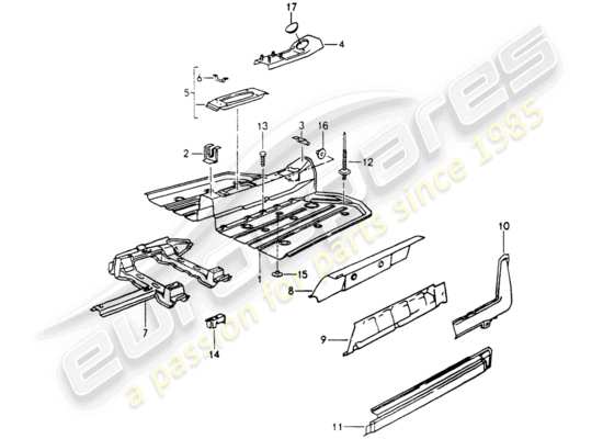 a part diagram from the Porsche 964 parts catalogue