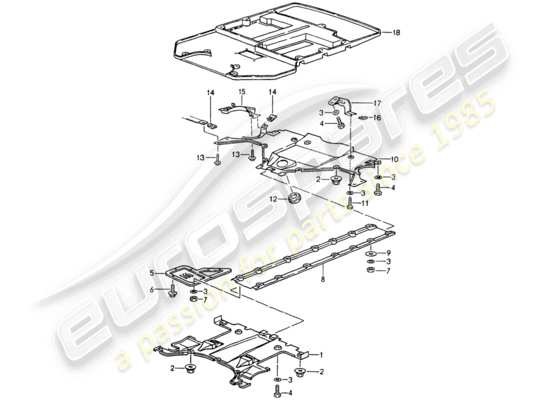 a part diagram from the Porsche 964 parts catalogue