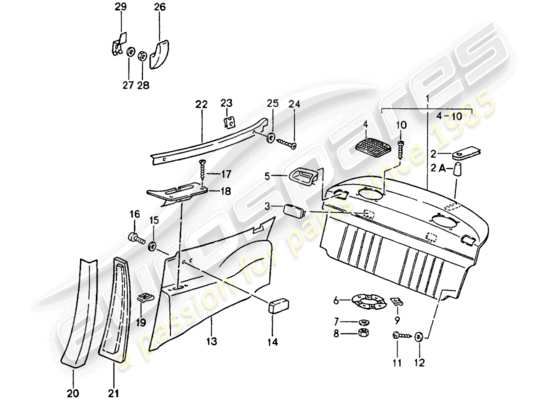 a part diagram from the Porsche 964 parts catalogue